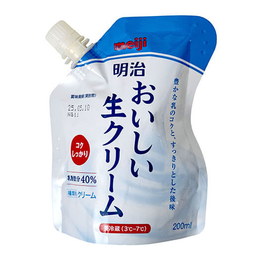 画像_明治おいしい生クリーム / 200ml