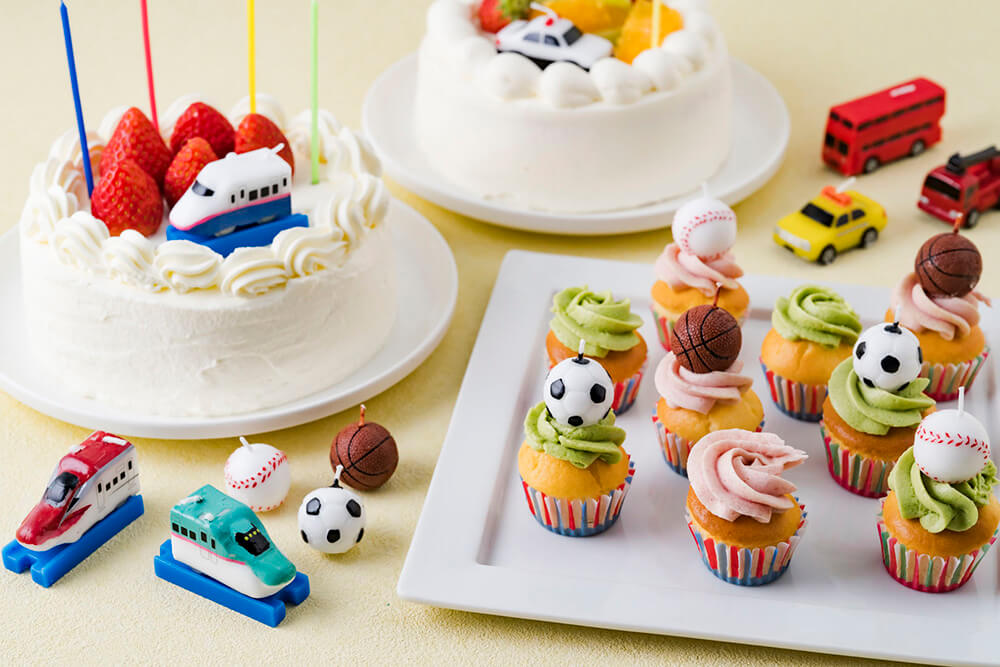 ケーキに飾るだけで簡単にこどもの日仕様に!モチーフキャンドルシリーズ