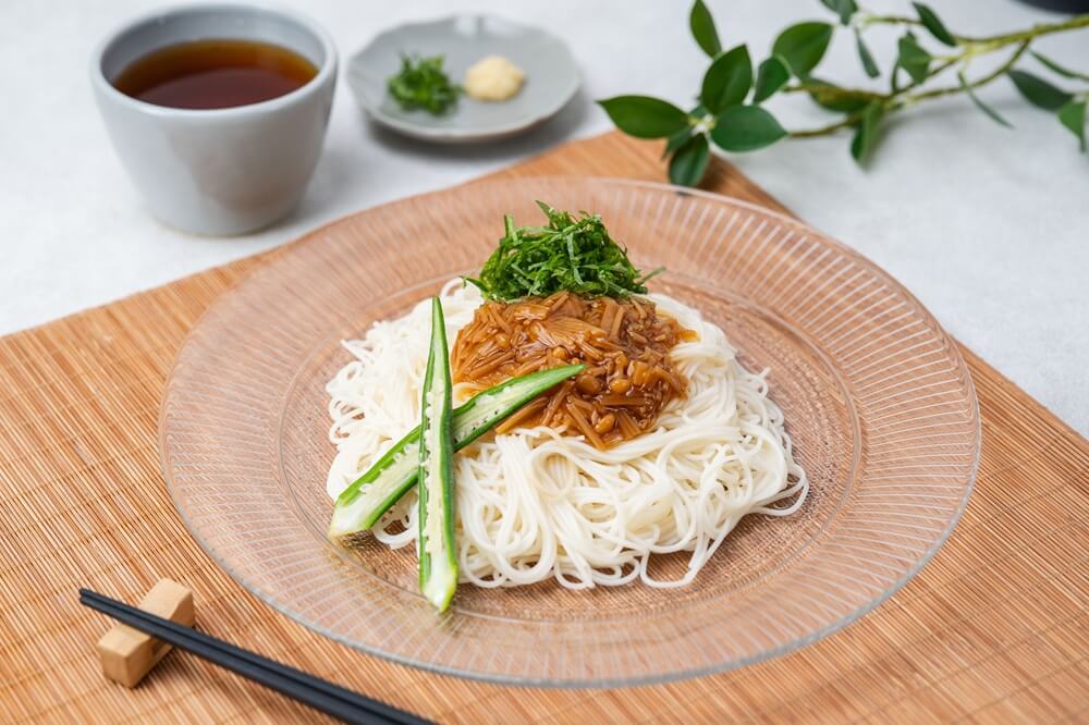 そうめんアレンジにおすすめ!なめ茸